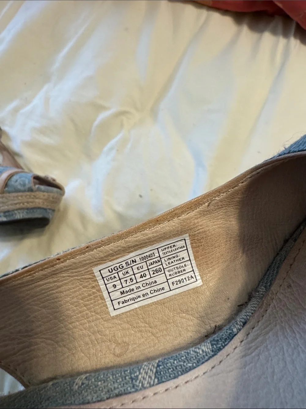 Blue Espadrille Wedge Slingback Shoes